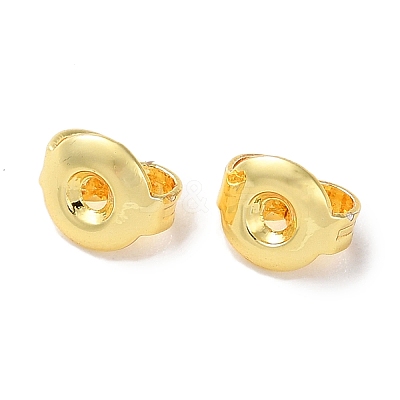 Rack Plating Brass Ear Nuts KK-F090-09G-1