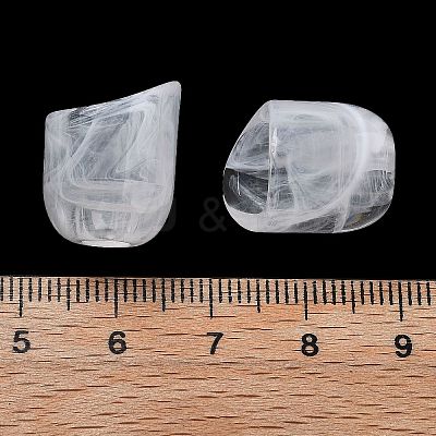 Two Tone Acrylic Beads OACR-S042-06A-1