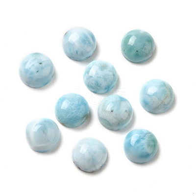 Natural Larimar Cabochons G-E616-02-1