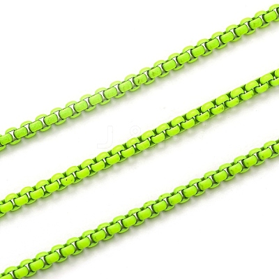 Spray Painted Brass Box Chains CHC-L039-45A-1