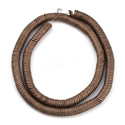 Electroplated Synthetic Non-magnetic Hematite Beads Strands G-H020-M01-22-1