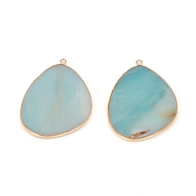 Natural Amazonite Pendants G-E526-02H-1
