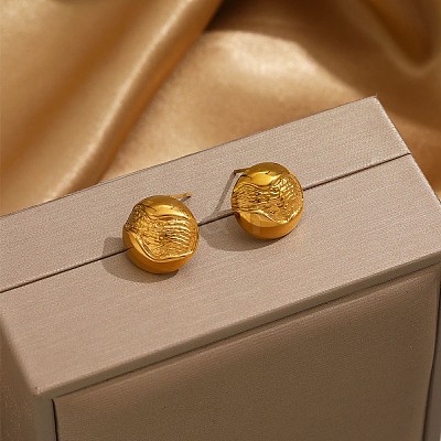304 Stainless Steel Stud Earrings WG8DFB4-02-1