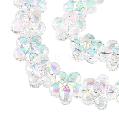 Electroplate Glass Beads Strands X-EGLA-T028-02C-1