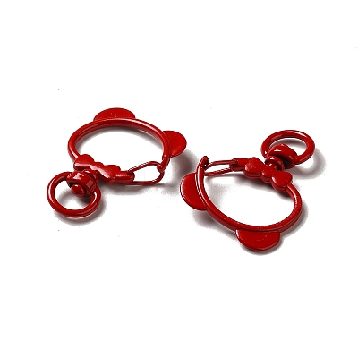 Spray Painted Alloy Swivel Clasps ALRI-Q362-04G-1