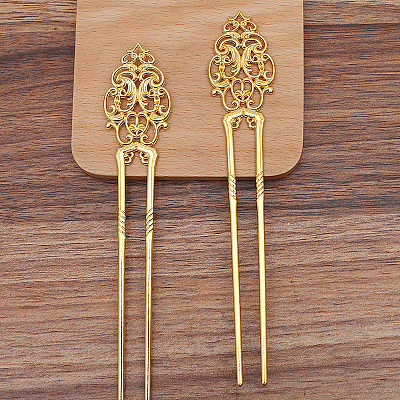 Alloy Hair Sticks OHAR-PW0006-20A-1