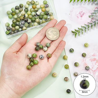 2 Strands Natural Serpentine Beads Strands G-OC0003-11-1