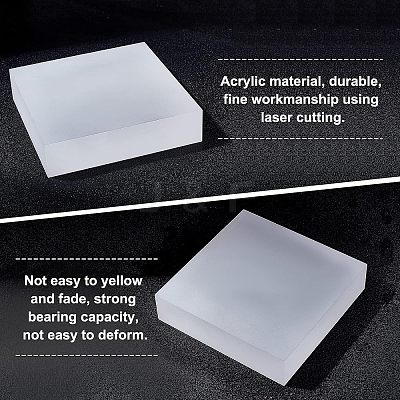 Frosted Acrylic Bases AJEW-WH0176-92A-1