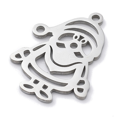 Christmas Theme Anti-Tarnish 304 Stainless Steel Pendants STAS-R003-04P-02-1
