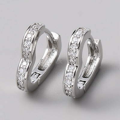 Brass Hoop Earrings EJEW-WH0023-13P-1