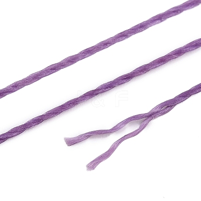 2-Ply Round Waxed Cotton Thread Cords YC-T004-01A-24-1