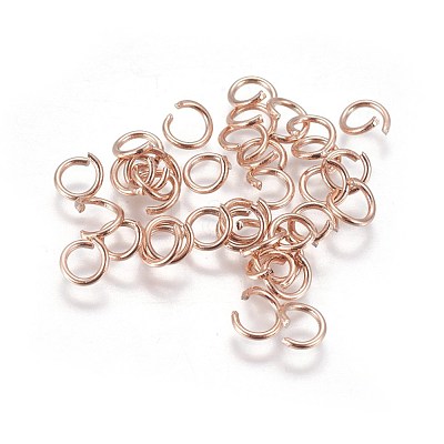 Ion Plating(IP) 304 Stainless Steel Open Jump Rings STAS-L216-07A-RG-1