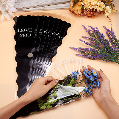 50Pcs OPP Flower Bouquet Wrapping Craft Paper DIY-TA0010-93B-1