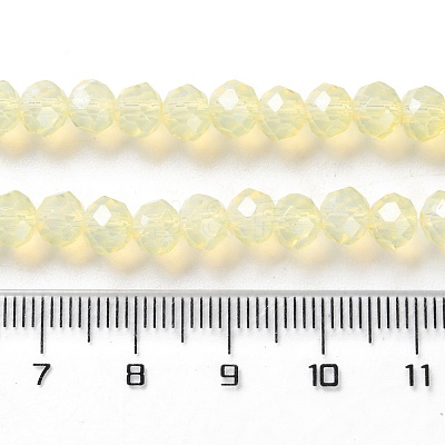Baking Paint Transparent Glass Beads Strands DGLA-A034-J6MM-D06-1