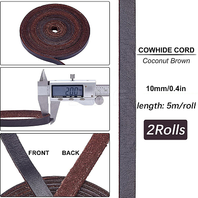 10M Flat Cowhide Cord NCOR-GF0001-01A-01-1