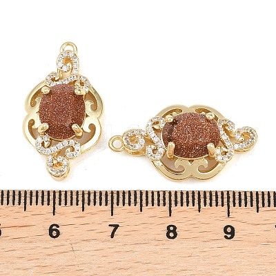 Brass Micro Pave Clear Cubic Zirconia Pendants KK-H257-08C-G01-1