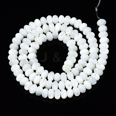 Natural Trochid Shell/Trochus Shell Beads Strands SSHEL-S266-017A-1