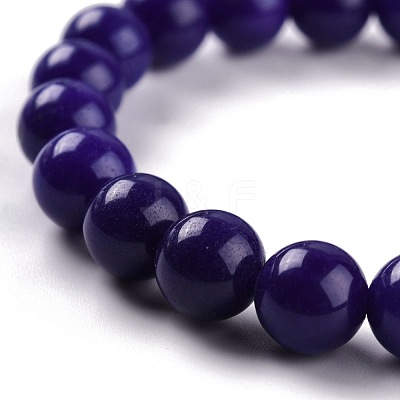 Dyed Natural Jade Beads Stretch Bracelets BJEW-G633-B-14-1