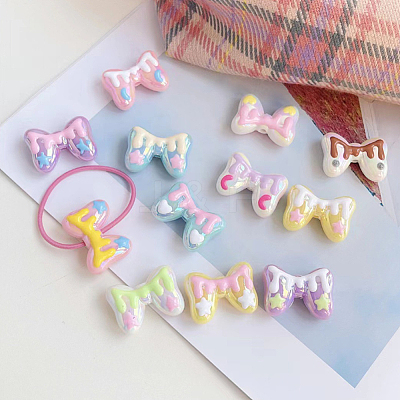 14Pcs 7 Colors Plating Acrylic Beads OACR-AN0001-01-1