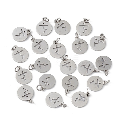 Non-Tarnish 304 Stainless Steel Charms STAS-Q201-T449P-1