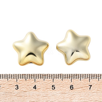 Electroplate Plating Opaque Acrylic Beads PACR-D288-07G-1