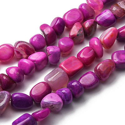 Natural Agate Beads Strands G-RM241227-04-1