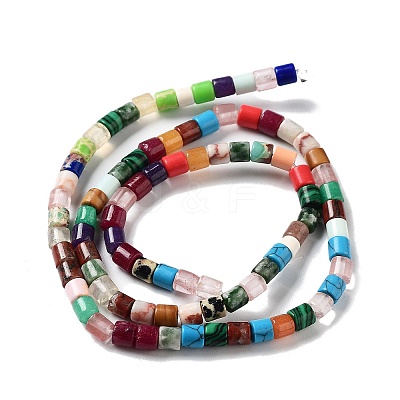 Natural & Synthetic Mixed Gemstone Beads Strands G-K358-A01-01-1