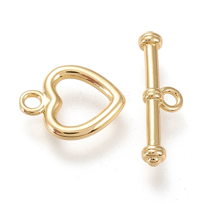 Brass Toggle Clasps X-KK-F820-11G-1