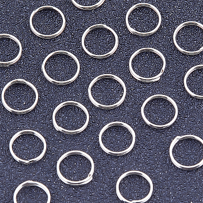 20Pcs 925 Sterling Silver Split Jump Rings STER-BBC0001-33B-1