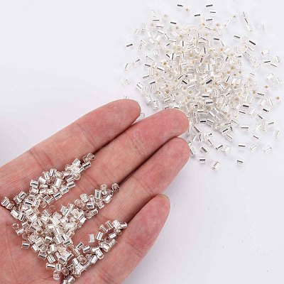 8/0 Glass Bugle Beads SEED-S032-07A-21-1