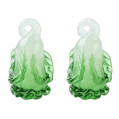 Handmade Lampwork Pendants LAMP-YW0001-10-1