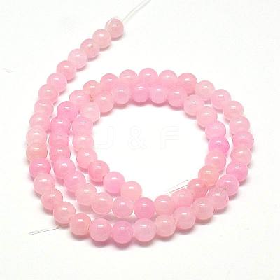 Natural Yellow Jade Beads Strands JBR6mm-2-1