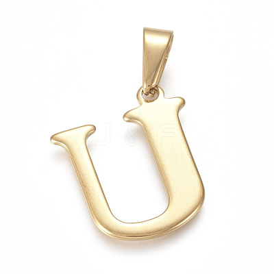 304 Stainless Steel Pendants STAS-F106-95G-U-1