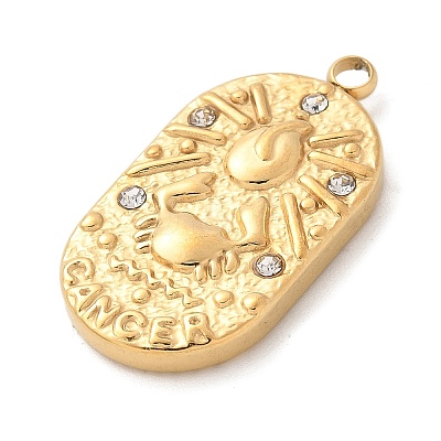 304 Stainless Steel Pendants STAS-F349-03G-03-1