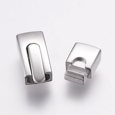 Tarnish Resistant 304 Stainless Steel Bayonet Clasps STAS-F122-39P-1