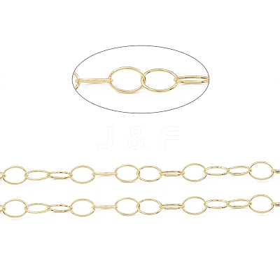 Brass Oval Link Chains CHC-M025-06G-1
