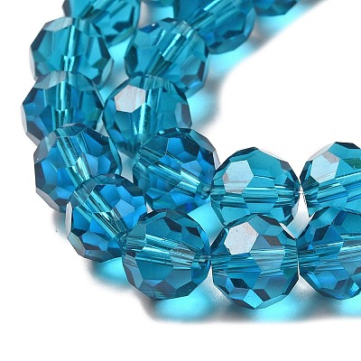 Transparent Glass Beads EGLA-A035-T10mm-D12-1