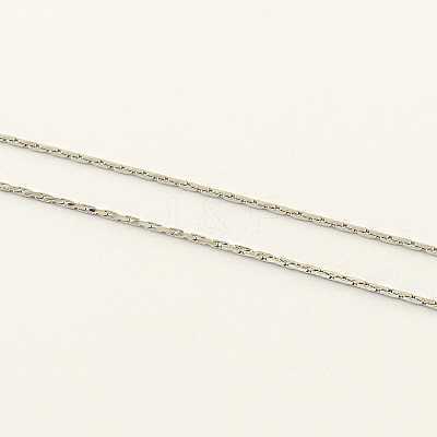 Tarnish Resistant 304 Stainless Steel Boston Chain CHS-R007-1.3mm-1