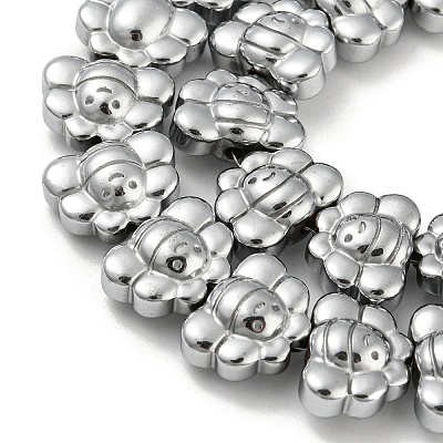Electroplated Synthetic Non-magnetic Hematite Beads Strands G-Z032-D02-05F-1
