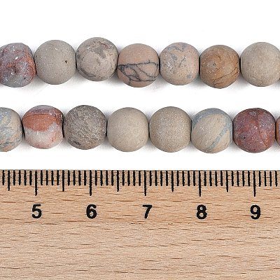 Natural Aqua Terra Jasper Beads Strands G-N0128-48F-8mm-1