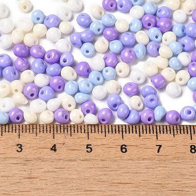 6/0 Opaque Baking Paint Glass Seed Beads X1-SEED-M012-02A-29-1