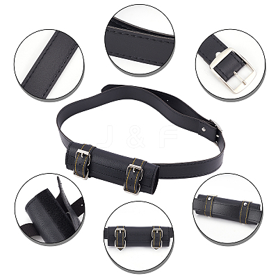 Imitation Leather Basic Leather Dagger Holder AJEW-WH0258-345B-1