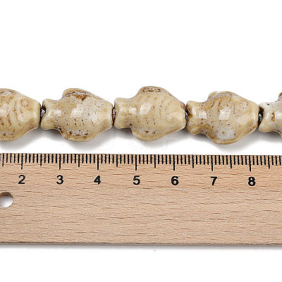 Handmade Porcelain Beads Strands PORC-P030-01A-10-1