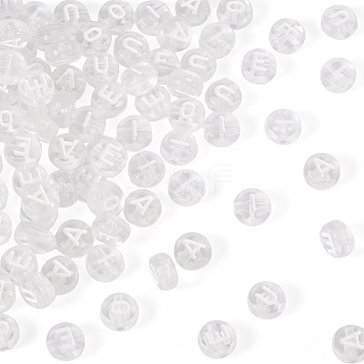 100Pcs 5 Styles Transparent Acrylic Beads OACR-TA0003-48C-1