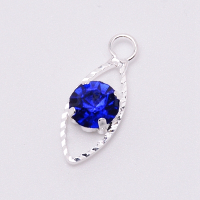 Glass Rhinestone Pendants PALLOY-WH0066-36P-02-1