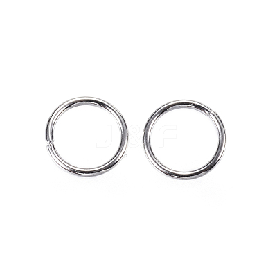 Tarnish Resistant 304 Stainless Steel Open Jump Rings X-STAS-D448-097P-7mm-1