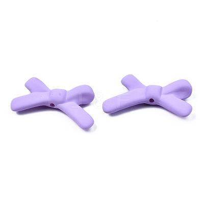 Spray Painted Acrylic Beads OACR-N015-014-B01-1