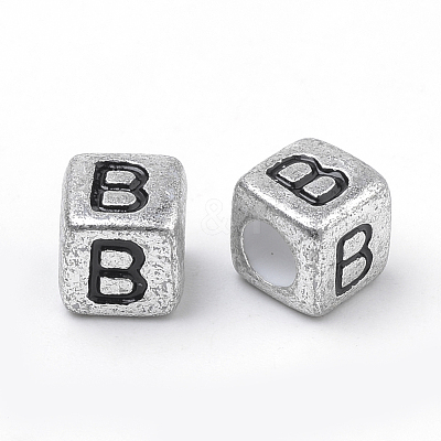 Plated Acrylic Beads PB43C9308-B-1
