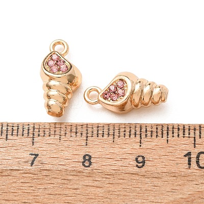 Alloy Rhinestone Pendants RB-CBAA597-01G-1