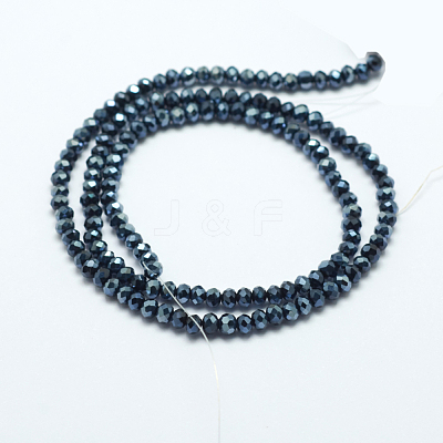 Opaque Solid Color Glass Bead Strands GLAA-F076-A08-1